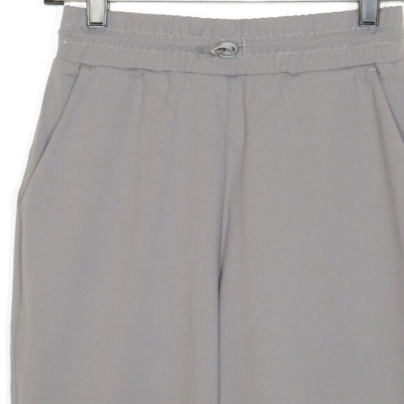 Halara Gray High Waist Side Pocket Toggle Drawstring Cropped Active Pants XS - Picture 5 of 8
